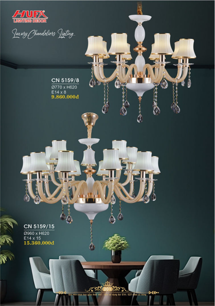 Bảng giá đèn trang trí HUFA